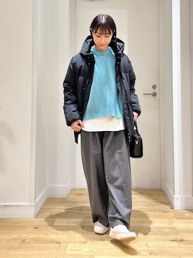 「doors」｜「アイテム（スリッポン）」を使った、yokoo さん（レディース・156cm）の冬コーディネート