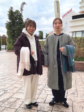 「FORK&SPOON」｜「アイテム（パンツ）」を使った、yokoo さん（レディース・156cm）の冬コーディネート