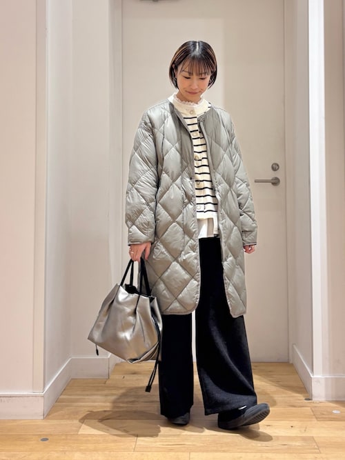 仁村紗和さん着用』『UR TECH 200日ニット』リングドットカーディガン