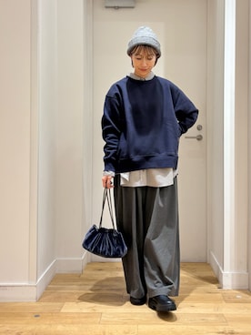 「アイテム（帽子）」を使った、yokoo さん（レディース・156cm・30代）の秋コーディネート