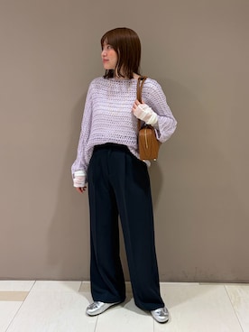 Nanaさん（レディース・154cm）の冬コーディネート