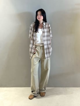 「EDITION（エディション）のアイテム（パンツ）」を使った、TOMORROWLANDwatanabeさん（レディース・159cm）の夏コーディネート
