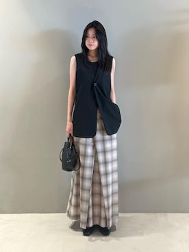 「EDITION（エディション）のアイテム」を使った、TOMORROWLANDwatanabeさん（レディース・159cm）の夏コーディネート