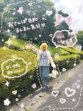「AS KNOW AS plus（アズノゥアズプラス）のアイテム」を使った、ゆきのさん（レディース・157cm）の夏コーディネート