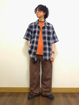 「Refurbish（リファービッシュ）のアイテム」を使った、gussan9933さん（メンズ・167cm）の夏コーディネート