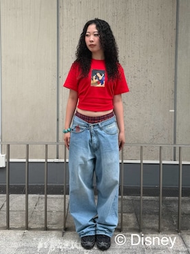 「XLARGE（エクストララージ）のアイテム」を使った、あんりさん（レディース・160cm）の夏コーディネート