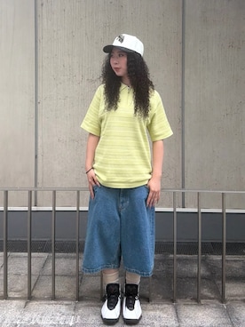 「XLARGE（エクストララージ）のアイテム」を使った、あんりさん（レディース・160cm）の夏コーディネート
