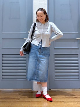 「LOWRYS FARM（ローリーズファーム）のアイテム（パンプス）」を使った、ももさん（レディース・157cm）の秋コーディネート