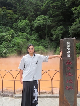 「アイテム（ファッション雑貨）」を使った、るいさん（メンズ・183cm）の夏コーディネート