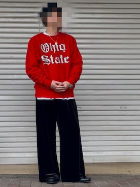 「アイテム（スウェット）」を使った、単1×デブだけど服ぐらい着させてさん（メンズ・172cm・30代）の秋コーディネート