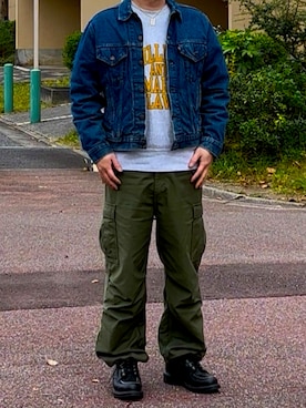 「アイテム（ブーツ）」を使った、単イチ電池さん（メンズ・172cm・30代）の秋コーディネート