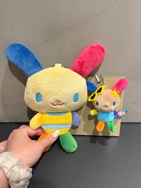 「LOWRYS FARM（ローリーズファーム）の【サンリオキャラクターズ】ヌイキーホルダー8 647243/GOODS（キーホルダー、その他）」を使った、るーちゃんさん（レディース）の春コーディネート