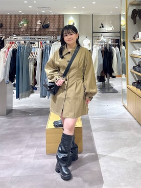 「LOWRYS FARM（ローリーズファーム）のアイテム（ブーツ）」を使った、るーちゃんさん（レディース・153cm）の秋コーディネート