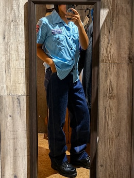 「OSHKOSH（オシュコシュ）のアイテム」を使った、服が友達さん（メンズ・169cm）の夏コーディネート