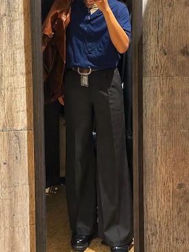「kolor（カラー）のアイテム」を使った、服が友達さん（メンズ・169cm）の秋コーディネート