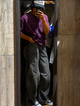 「EDWIN（エドウィン）のアイテム」を使った、服が友達さん（メンズ・169cm）の夏コーディネート