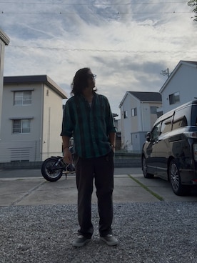 「アイテム（シャツ/ブラウス）」を使った、rukaysさん（メンズ・178cm）の秋コーディネート