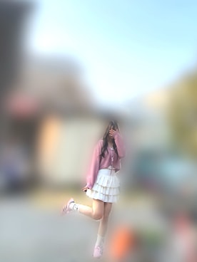 「アイテム（カーディガン/ボレロ）」を使った、1oxsaさん（レディース・165cm・10代）の秋コーディネート