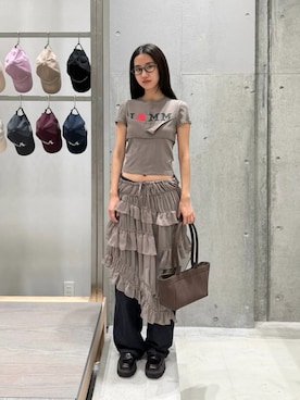 「Mardi Mercredi（マルディメクルディ）のアイテム」を使った、mardiosakaさん（レディース・164cm）の春コーディネート