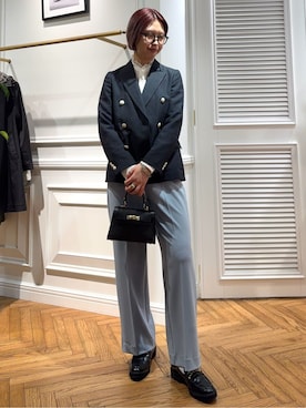 「AULENTTI（オウレンティ）のアイテム」を使った、renaさん（レディース・165cm）の春コーディネート