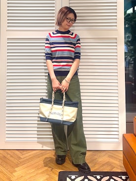 「NOMADIS（ノマディス）のアイテム」を使った、renaさん（レディース・165cm）の春コーディネート