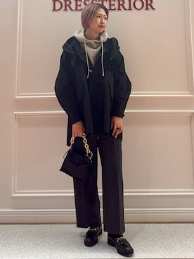 「Kassiopea（カシオペア）のアイテム」を使った、renaさん（レディース・165cm）の秋コーディネート
