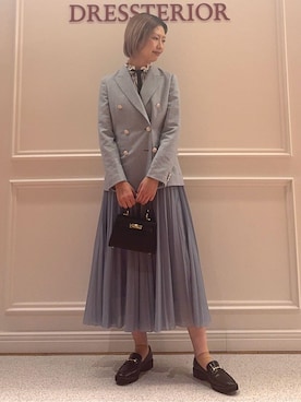 「AULENTTI（オウレンティ）のアイテム」を使った、renaさん（レディース・165cm）の冬コーディネート