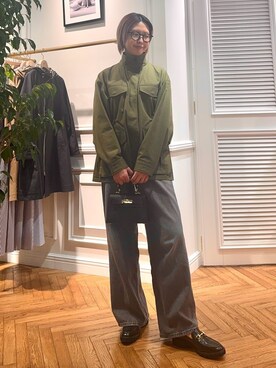 「AULENTTI（オウレンティ）のアイテム」を使った、renaさん（レディース・165cm）の冬コーディネート