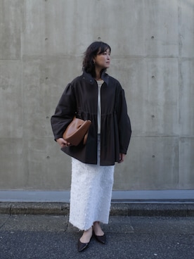 「HER.（ハー）のアイテム」を使った、herstaffさん（レディース・169cm）の春コーディネート