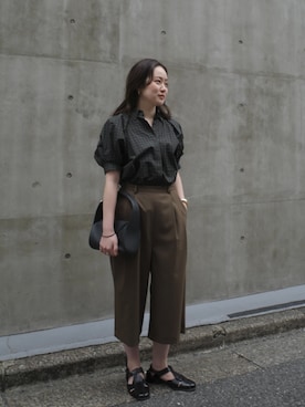 「HER.（ハー）のアイテム」を使った、herstaffさん（レディース・155cm）の春コーディネート