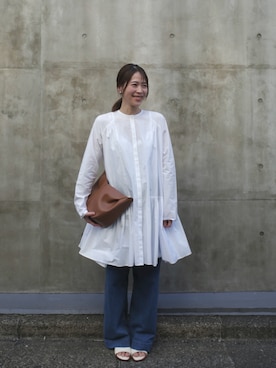 「HER.（ハー）のアイテム」を使った、herstaffさん（レディース・163cm）の春コーディネート