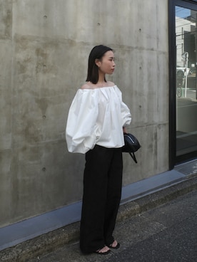「HER.（ハー）のアイテム」を使った、herstaffさん（レディース・155cm）の春コーディネート