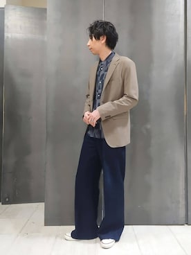 「TAKEO KIKUCHI（タケオキクチ）のアイテム」を使った、kawamuさん（メンズ・183cm）の春コーディネート