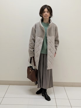 「Reflect（リフレクト）のアイテム（パンツ）」を使った、RuRuさん（レディース・161cm）の秋コーディネート