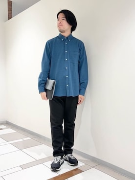 「TAKEO KIKUCHI（タケオキクチ）のアイテム」を使った、及川さん（メンズ・170cm）の秋コーディネート