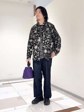 「TAKEO KIKUCHI（タケオキクチ）のアイテム」を使った、及川さん（メンズ・170cm）の秋コーディネート