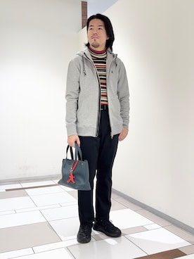 「TAKEO KIKUCHI（タケオキクチ）のアイテム」を使った、及川さん（メンズ・170cm）の秋コーディネート