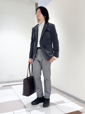 「TAKEO KIKUCHI（タケオキクチ）のアイテム」を使った、及川さん（メンズ・170cm）の秋コーディネート