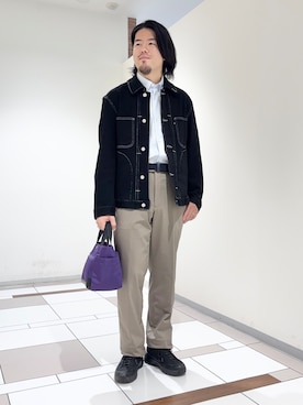 「TAKEO KIKUCHI（タケオキクチ）のアイテム」を使った、及川さん（メンズ・170cm）の秋コーディネート