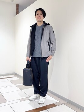 「TAKEO KIKUCHI（タケオキクチ）のアイテム」を使った、及川さん（メンズ・170cm）の春コーディネート