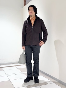 及川さん（メンズ・170cm）の冬コーディネート