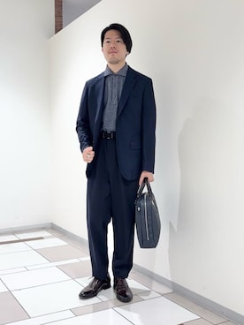 「TAKEO KIKUCHI（タケオキクチ）のアイテム」を使った、及川さん（メンズ・170cm）の春コーディネート