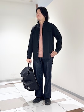 「TAKEO KIKUCHI（タケオキクチ）のアイテム」を使った、及川さん（メンズ・170cm）の秋コーディネート