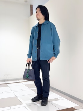 「TAKEO KIKUCHI（タケオキクチ）のアイテム」を使った、及川さん（メンズ・170cm）の秋コーディネート