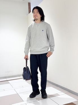 「TAKEO KIKUCHI（タケオキクチ）のアイテム」を使った、及川さん（メンズ・170cm）の秋コーディネート