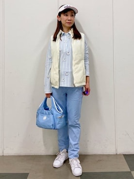 「アイテム（サンバイザー）」を使った、naoさん（レディース・155cm）の冬コーディネート