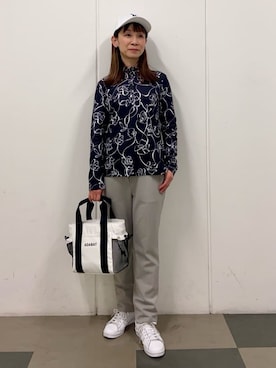 「adabat（アダバット）のアイテム（キャップ）」を使った、naoさん（レディース・155cm）の冬コーディネート