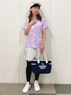 「adabat（アダバット）のアイテム」を使った、naoさん（レディース・155cm）の夏コーディネート