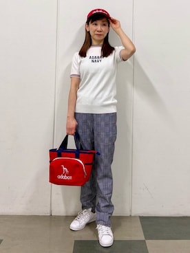 「adabat（アダバット）のアイテム」を使った、naoさん（レディース・155cm）の春コーディネート