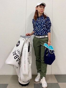 「アイテム（その他、ブルー系）」を使った、naoさん（レディース・155cm）の夏コーディネート
